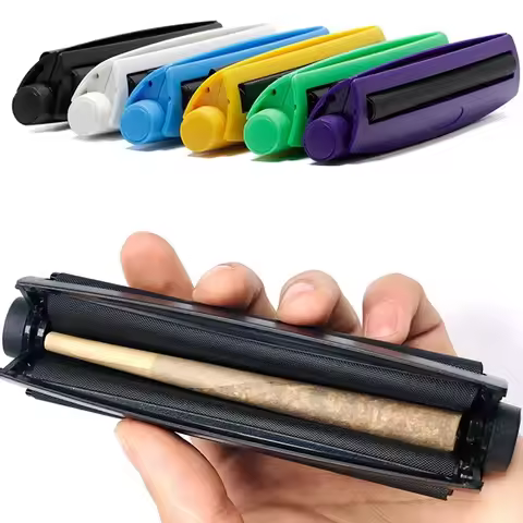 Plastic 78/110mm Hand Rolling Machine Cone Portable Crank Tobacco Roller, Smoking Accessories Tools 