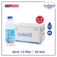 Iceland Spring ขนาด 1000 ml. (2 ลัง l 30 ขวด) น้ำแร่ด่างธรรมชาติ pH 8.88