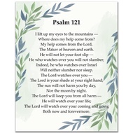 8x10 Psalm 121 Poster/Bible Verse Wall Art/Bible Quotes/Motivational Posters/Christian Gifts/Christi