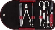 3 Swords Germany - brand quality 7 piece manicure pedicure kit set - nail care tools - Made in Solin