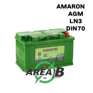 【Amaron AGM DIN70】Installation Provided LN3 AGM | DIN70 AMARON JADE AGM MF Car Battery Bateri Kereta