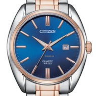 Citizen BI5104-57L BI5104 BI510457L  Quartz Blue Analog Two-Tone Rose Gold Men's Casual Watch