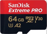 SanDisk Extreme PRO microSD UHS-I Card with Adapter 32/64/128/256/512/1000 GB (SDSQXCD / SDSQXCG / SDSQXCU)