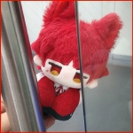 SQ5 Welcome to Demon School Iruma-kun Opera Plushie Cute Blush Cotton Doll Bag Charm with Magnetic T