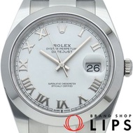 勞力士蠔式恆動日誌型 41 男士腕錶 126300 不鏽鋼男士腕錶 白色 成色極佳，附原廠盒和保固卡 [全新]