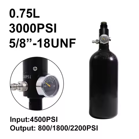 3000psi 200Bar 0.75L 48Ci Aluminum Cylinder High Pressure CO2 Gas Tank Soda Cylinder with Valve for 