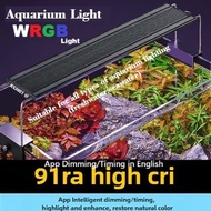 Professional Aquarium Light Super Bright WRGB Light Fish Tank Light Aquatic Plant Light App Timed Di