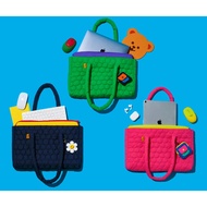 Wiggle Wiggle Quilted Laptop Bag 2-in-1 Set | Cute Korean Laptop Tote Bag + Pouch | 11-16 inch MacBo