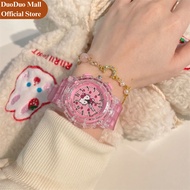Jam Tangan Anak LED Light Cute Hello Kitty Fashion Kids Watch