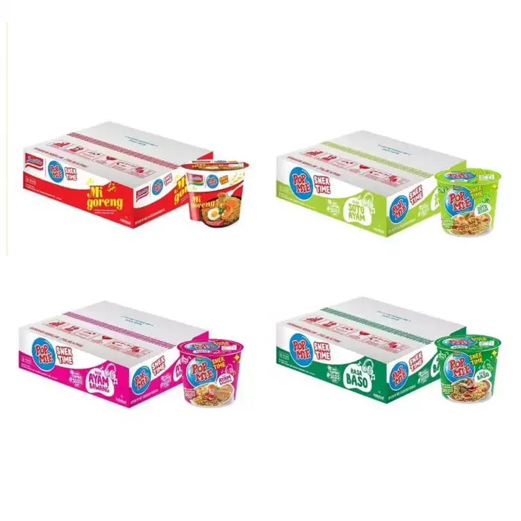 Pop Mie mini Mi Goreng (1 Dus Isi 12 Cup)1 DUS POP MIE SNEK ISI 12 CUP-Pop Mie Cup Mini 1 Dus Isi 12