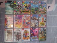 全新Hit Switch Game遊戲未拆包裝紙 (Mario, NBA, 星之卡比, 炸彈人2)