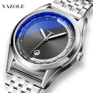 High-Value Live Yazole 16 Men's Watch Stainless Steel Steel Band Quartz Watch Men's Watch Luminous C