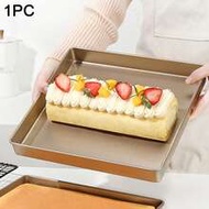 1pc 28x28cm Square Cake Roll Mold, Deep Cake Baking Pan, Non-Stick Square Cake Tray, Thick Carbon St