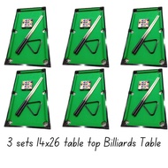 6 Sets 14x26 Inches Imported Mini Billiard Table / Billiard table for Kids / Billiard Accessories