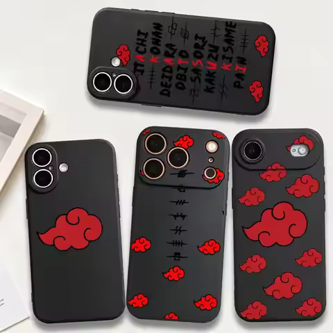 N-arutos-Akatsukis-Cloud Phone Cover Case for Apple iPhone 17 18 Pro Max 12 14 Air 11 7 8 15 Plus 16