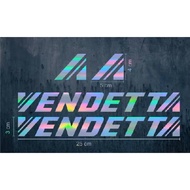 STICKER Vendetta Fixie Bikecutting stiker Cutting Sticker Fixie Bike FREE CUSTOM
