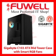 FUWELL - Gigabyte C103 ATX Mid Tower Case with Smart RGB Fans