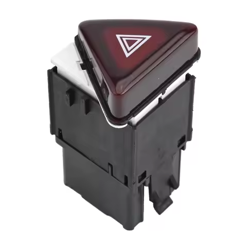 Car Switch Button Hazard Flash Switch Automotive Hazard Switch Button Button Panel Plastic Material 