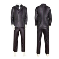 Addams Family Gomez Addams Dad Cosplay Costume 30k Halloween Stage Performance Costume
