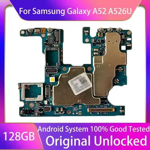 Unlocked For Samsung Galaxy A52 A526U Motherboard 128GB Mainboard Circuit Logic Board Android OS Sys