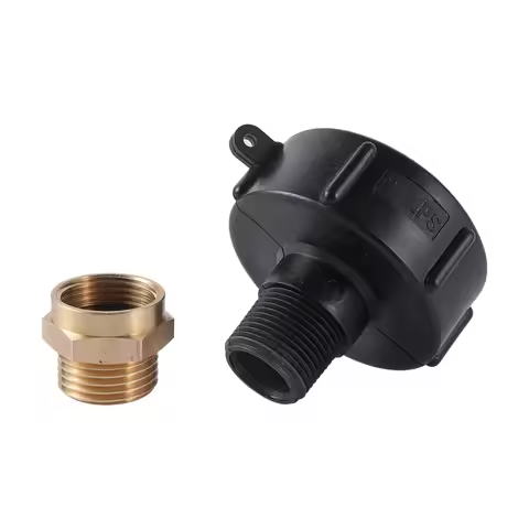 60mm NPS Female Thread 3/4" BSP Male Thread IBC Tank Adapter Coupling BSP GHT Reducing Connector Irr