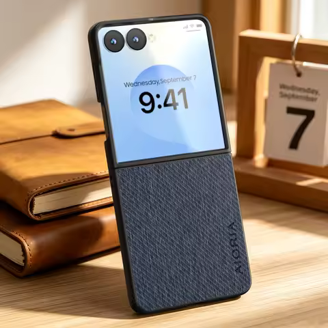 Case for Samsung Galaxy Z Flip 8 7 6 5 4 3 5G Luxury Vintage cloth pattern leather Phone cover for s