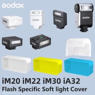 For Godox IM30 IM20 IM22 Mini Retro Flash Dedicated Speedlite Flash White /Blue /Yellow Diffuser Sof