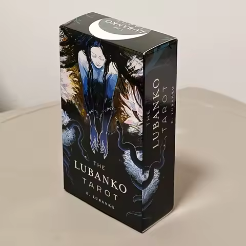 Lubanko Tarot Deck 10.3*6cm 80 Surreal & Queer-Inclusive Cards with 3 Lovers Cards Diverges Into A L