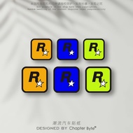 Modified Car Sticker JDM Car Logo GTA5 Game Peripheral Car Motorcycle R Star Sticker Waterproof Uniq
