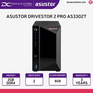 Asustor Drivestor 2 Pro AS3302T - 2 Bay NAS, 1.4GHz Quad Core, 2.5GbE Port, 2GB RAM DDR4, Network At