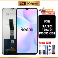 LCD Redmi 9A /Redmi 9C -Redmi 10A Original Xiaomi POCO C31 Glass TOUCHSCREEN Digitizer Asli ori