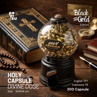Holy Capsule for Man: Black & Gold Edition 200 Bible Verses Daily Capsule Pills for Catholic Christi