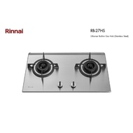 Rinnai 2-Burner Built-in Gas Hob (Stainless Steel) Gas Stove RB-27HS