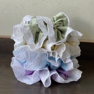 Hair Faerie Handmade Cotton Lace Silk Satin Scrunchies Super Soft Trendy Getah Rambut Premium Qualit