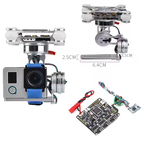 AN TOSKY 3-Axis Brushless Gimbal Camera Mount & 32bit Storm32 Controller Broad For Gopro3/Gopro4/SJ4