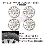 Wheel Rim Cover 14 inch / 15 inch (3533) ( 4 PCS / SET )