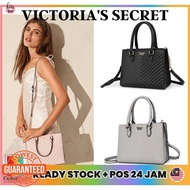 MIT Victoria's Secret Pebbled V-Quilt Spring Collection Satchel Tote Bag/ Crossbody Bag Beg Silang