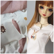 1/31/41/6BJD Doll Clothes SD Baby Clothes All-Match Short-Sleeved T-Shirt 60cm Doll Clothes