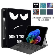 Flip Cover for Microsoft Surface Pro 12 Case 2025 New 12 Inch Surface Pro12 Folding Stand Pu Leather