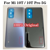 Original Gorilla Glass 5 Back glass Cover For Xiaomi Mi 10T Pro 5G Back Door Replacement Battery Case, Rear Housing Cover Mi10T