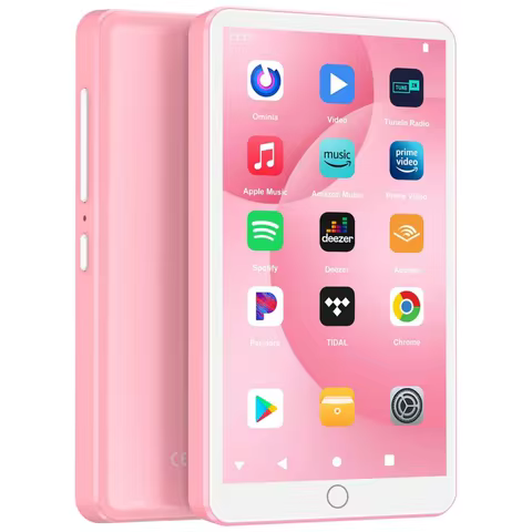 144GB (128GB+16GB) MP3 player with Bluetooth and WiFi, Android 13 OS with 4-inch touchscreen and spe