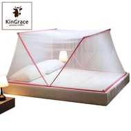 KinGrace-มุ้งกันยุงพับเก็บได้ มุ้งครอบใหญ่ มุ้งครอบกันยุง มุ้งกระโจม มุ้งเต้นท์ มุ้งครอบเด็ก มุ้งนอน เตียงคู่ CL-0209