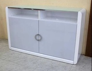 【歐風別館】曼尼4.2尺白色亮面烤漆餐櫃【基隆至台中免運費】