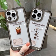 Case for Samsung Galaxy S22 S23 Ultra S22+ S23+ Plus Back Cover Cartoon Americano Classic Aesthetics