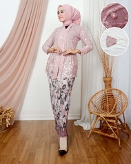 Setelan kebaya kartini set kebaya Busui brukat dan rok batik modern 2022 kondangan remaja wanita ter