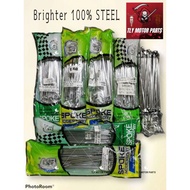 SPOKE RIM LIDI RIM Y125ZR/RXZ/EX5/Y110/Y100/LC135/RG/YB100 STRONGER CHARACTER STRONG CHROME 100% STE