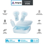 Amgras SoundMeta II Air Lavalier Magnetic Microphone Mini for Android/iOS Live Streaming/Vlog Noise 