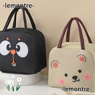 LEMONTRE Cartoon Lunch Bag, Thermal Thermal Bag Insulated Lunch Box Bags,  Cloth Portable Lunch Box Accessories Tote Food Small Cooler Bag
