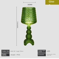 HEIKESZ Italy Kartell Kabuki ห้องรับแขกสไตล์อิตาลีโคมไฟแบบกลวงดีไซน์เนอร์ทำจากแก้วไวน์สร้างสรรค์มีสไ