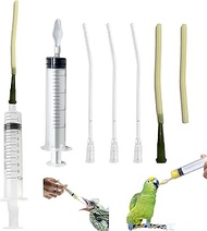 Pack of 6 Young Birds Feeding Tube Includes a 10 ml Syringe Pigeons Accessories Bird Feeding Syringe